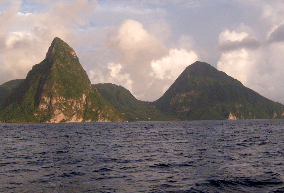 The Pitons are the essence of Saint Lucia.